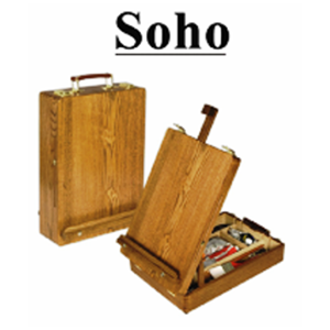 Chevalet de table Soho Grand format . Boîte en orme huilé 44x33x11 cm
