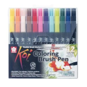Sakura Koi Coloring brush pen . Set de 12 feutres pinceau