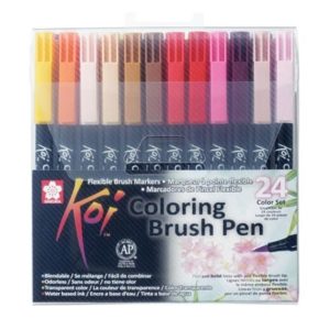 Koi Sakura Coloring brush pen. Set de 24 feutres pinceau