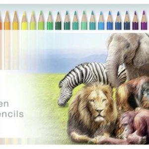 Coffret 45 crayons de couleur Bruynzeel “Animaux de la jungle”